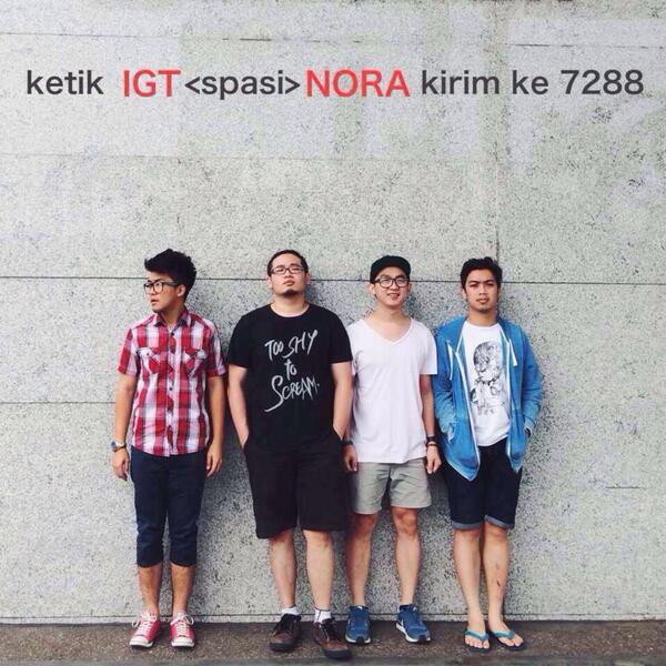eda_FC's tweet photo. Vote @NORAband sekarang! Gampang! Tinggal ketik "IGT (spasi) NORA" kirim ke 7288! 😊 http://t.co/DKE0gSbTHQ