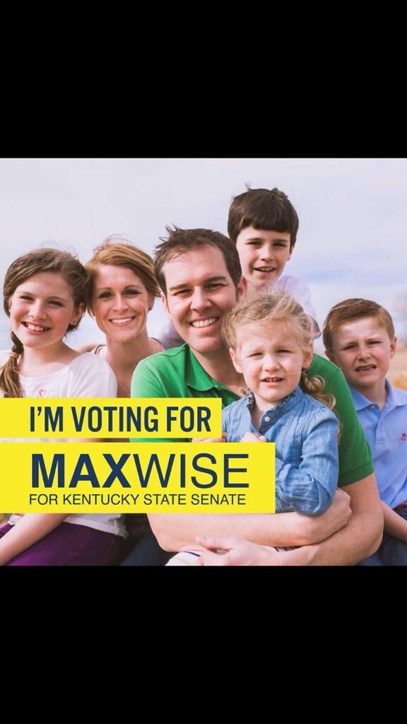 EL_Burton's tweet photo. Make the "Wise" choice at the polls tomorrow my friends! #GoMaxGo http://t.co/RrOh7CiCfH