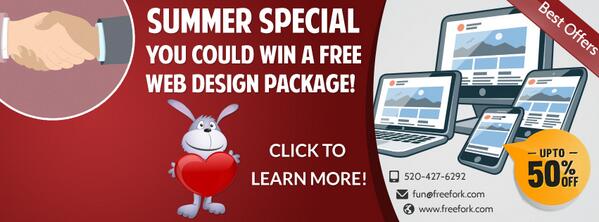 freeforkweb's tweet photo. Our summer special, ONE #free website package! Learn more here: http://t.co/4me6iCqFry #FreeWebsite #giveaway http://t.co/Iog26cusWd