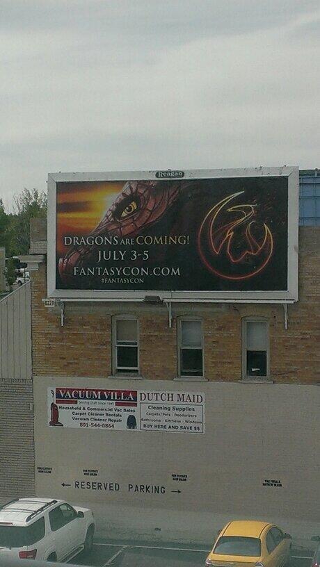LanyWatkins's tweet photo. @CaitJustine @FantasyCon right outside my office window. Needless to say I'm ECSTATIC. http://t.co/xrXHyhgLqq