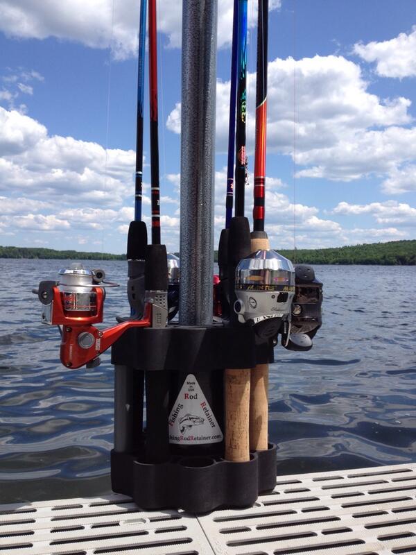 Free up space and organize your dock this summer with the fishing rod retainer!