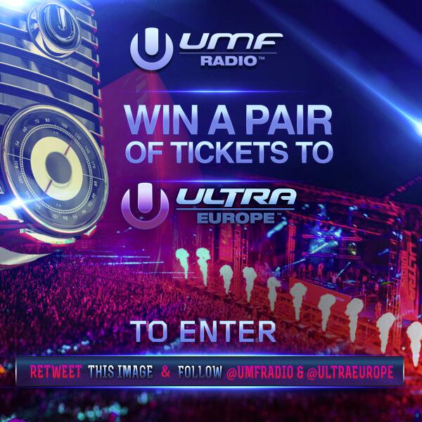UMFradio's tweet image. #UMFradio is giving away 5 pairs of GA tickets to @ULTRAEurope! To enter RT this &amp;amp; follow @UMFradio &amp;amp; @ULTRAEurope.