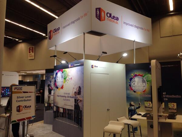 MedTraSol's tweet image. Nous sommes a Montréal pour l'ASNR 2014 sur le stand d'Olea Medical