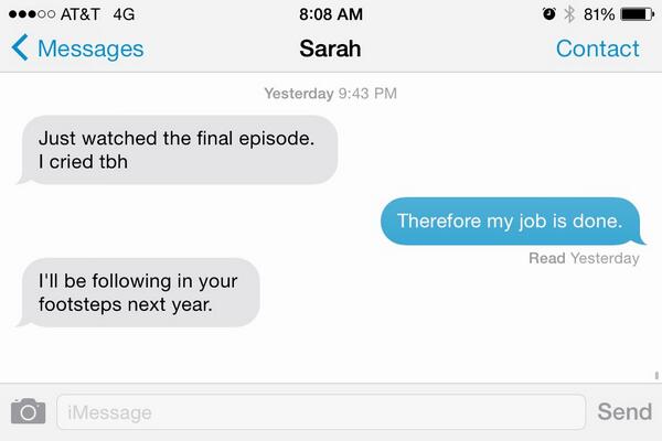 SHSCowboyTV's tweet photo. Carry on the legacy, @SarahBoulerice1. #ByeCowboyTV http://t.co/qT9aCdcjjo