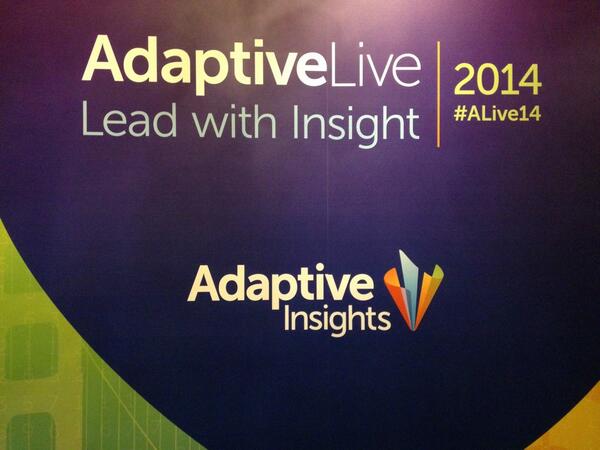 Eurekloud's tweet image. @AdaptiveInsight #LeadWithInsight #ALive14