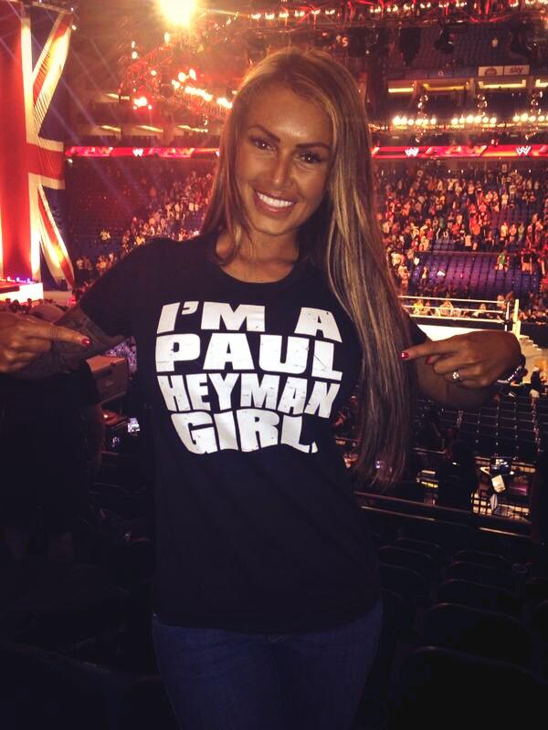 HeymanHustle's tweet image. #HustleBootyTempTats RT: @LadyGemmaMassey Really enjoyed myself tonight at @WWE #RAW @HeymanHustle  #PaulHeymanGirl