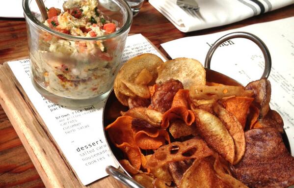 Fact: artichoke and crab dip with root chips takes any crabbiness out of Monday. (We know, just trust us.)