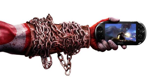 SonySantaMonica's tweet photo. RT this NOW to win #GodofWar #PSVita - "By the Gods, what have I become?" http://t.co/jm4FcelSGt http://t.co/vaN7zNGRaG
