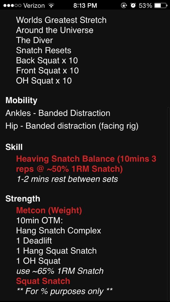 CFBranchburg247's tweet photo. WOD 14.05.20 http://t.co/sGQcTuuHiO
