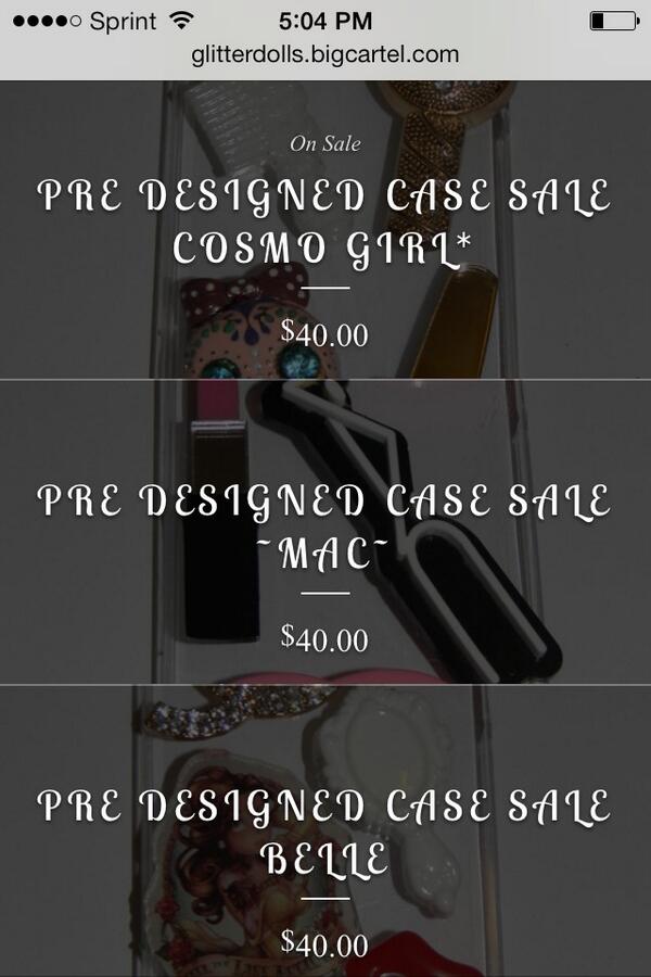 glitter_dolls87's tweet photo. Pre designed case sale link is in bio check it out guys http://t.co/MkGlty6dwW http://t.co/VgFP3K9mFg