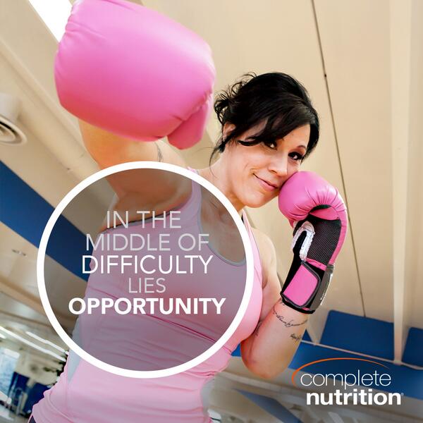 Changing difficulty into opportunity is as simple as flipping the script in your own head. #CompleteNutrition