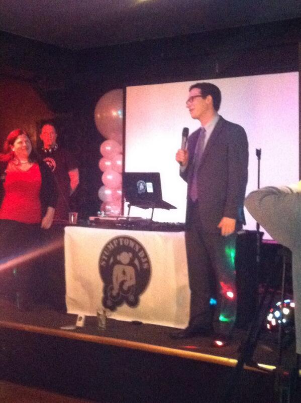 ACLU_OR's tweet photo. ACLU cooperating attorney Misha Isaak addresses a cheering crowd on this historic day! #or4m #outforfreedom http://t.co/EKIzRiqeWz