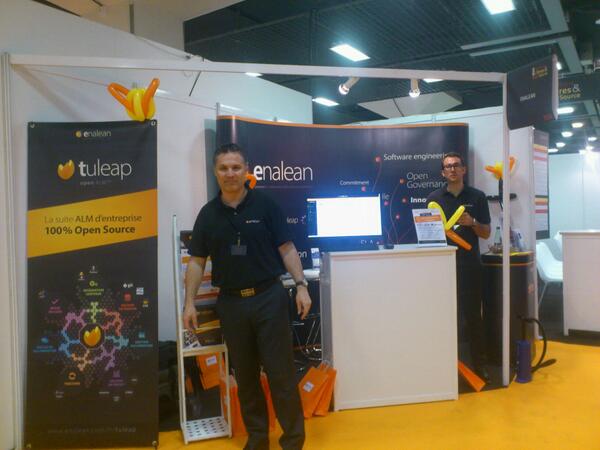 EnaleanTeam's tweet image. C est parti pour #solutionlinux.Thomas, Laurent, Manon et bientot Manuel vous attendent au stand E33