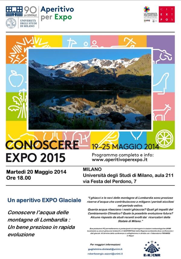 #Aperitivo glaciale ore 18.00 #Università Statale di Milano
dipterra.unimi.it/ecm/home/aggio…