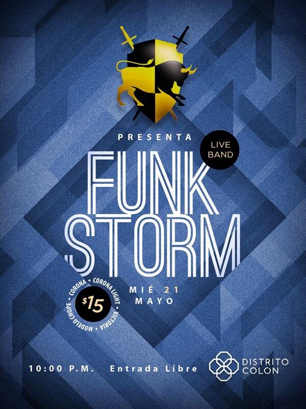 BlackBullTavern's tweet photo. FUNK STORM LIVE @BlackBullTavern wednesday may 21st 10:00pm @DistritoColon http://t.co/z2Zem4NGhp