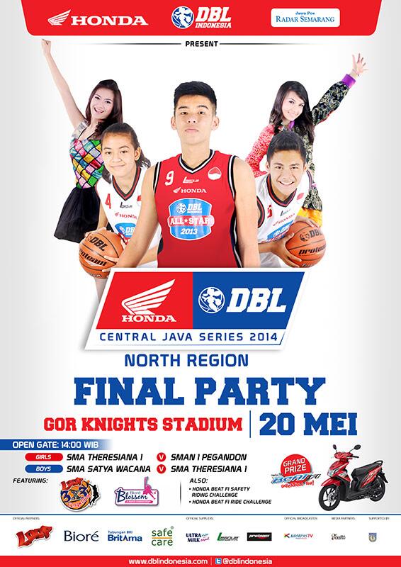 dblindonesia's tweet photo. FINAL PARTY #HondaDBL2014 #CentralJavaSeriesNorthRegion @DBL_Semarang OPEN GATE 14.00 WIB SPECIAL PERFORM: @unaputri http://t.co/DGiO21Tjed