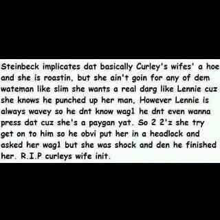 Kieran9928's tweet photo. All those doing their of mice and men English exam today http://t.co/M5yrBCEqcs