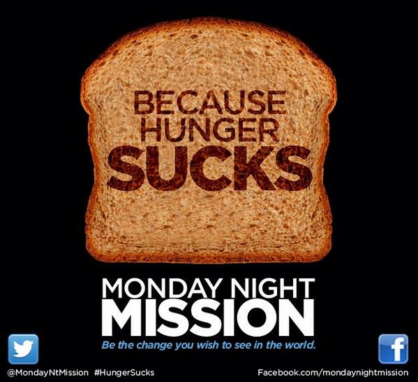 MondayNtMission's tweet photo. Because #HungerSucks

#homelessness #FeedTheHungry 
#food is #love
http://t.co/6tOWeMOpxG
#nonprofit http://t.co/d6Tvxt2Ohv