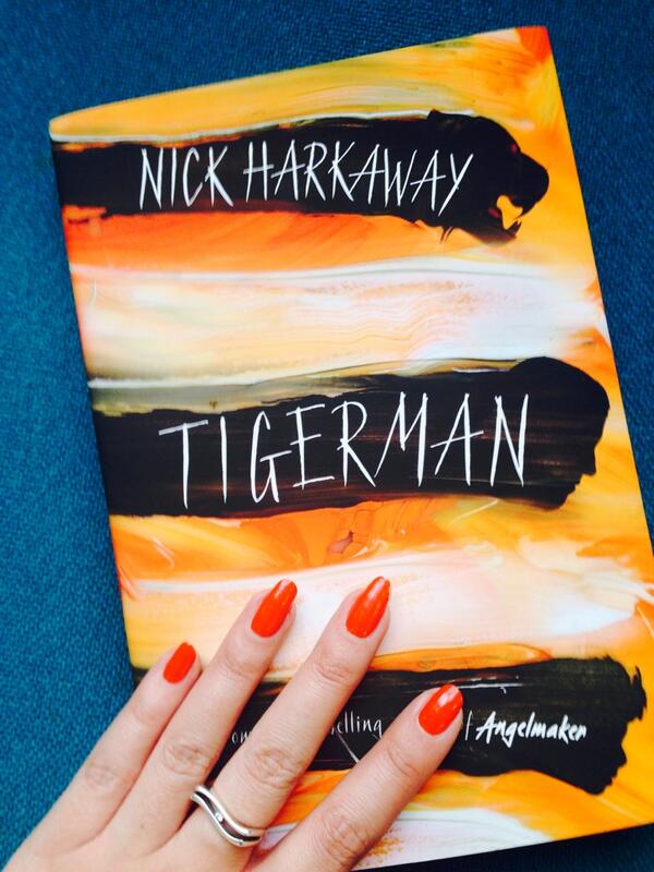 .@Harkaway I'm wearing #Tigerman nail polish in your honour #publicationweek @WindmillBooks