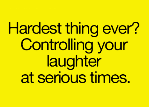 ComedyPitStop's tweet photo. Totally agree. Laughter at an inappropriate time is always the sweetest. Do you agree? http://t.co/wpm9rKjnZr http://t.co/Kw9d5P9qG2