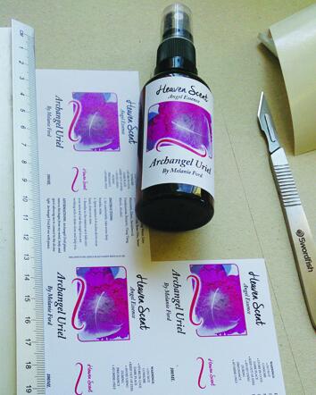 We've gone a little bit Blue Peter at The LP today, designing labels for fragrance bottles #design #craft