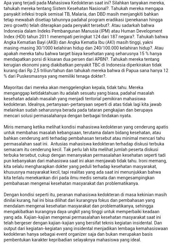MedicalSecret's tweet image. Ada apa dgn mhsiswa kedokteran saat ini? #Part2 #RevitalisasiMahasiswaKedokteran @ismki_wilayah2 @ISMKI_Indonesia