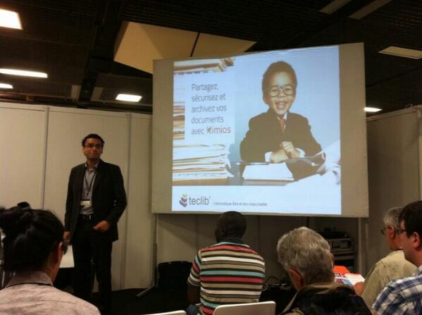 teclibgroup's tweet photo. Fabien présente Kimios à #SolutionsLinux et demain matin à Marseille aux assises du #CSIESR #GED http://t.co/glu6tOHBYZ