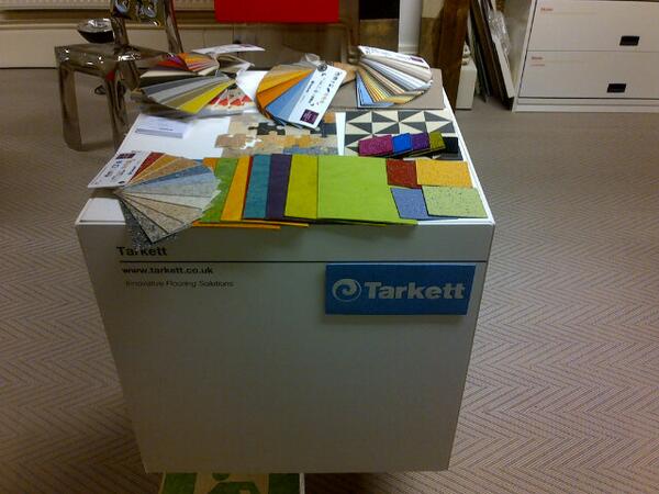 simoncox2014's tweet photo. #ClerkenwellDesignWeek Tarkett cube http://t.co/mJ2iVk5PYe