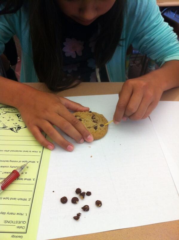 MrsBankstonUMS's tweet photo. Mining for coal "chips" http://t.co/o1poe3btVQ