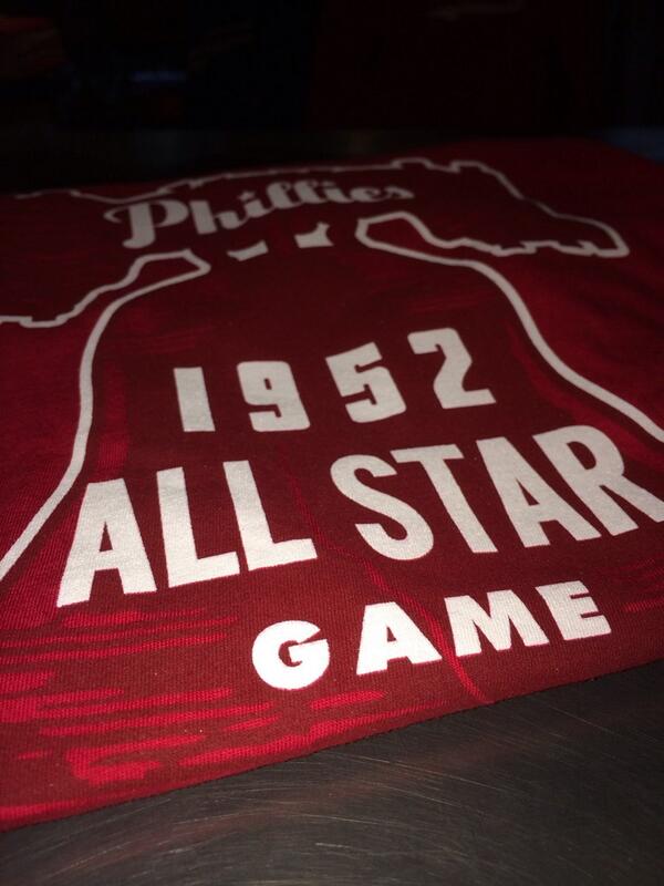 mitchell_ness's tweet photo. 1952 All Star Game #LibertyBell #Phillies #rain #ShibePark #mntee #mitchellness http://t.co/e42AkC9IUf