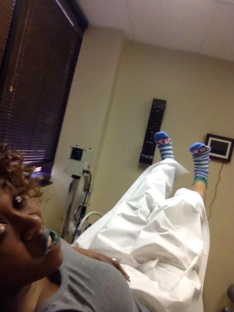 OlgaKay's tweet photo. Ahhh I love you &amp; good luck!RT @GloZell: At the fertility clinic wearing my favorite socks by @OlgaKay xoxo - GloZell http://t.co/2anAOjCNLf