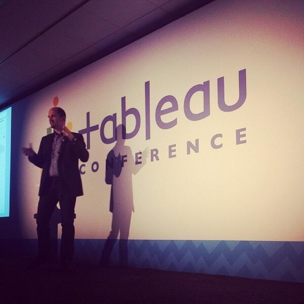 tableau's tweet photo. Robert Kosara, aka @eagereyes, is telling us about the importance of storytelling #data14nl http://t.co/h3KbHVNDG5 http://t.co/97AOaa7y80
