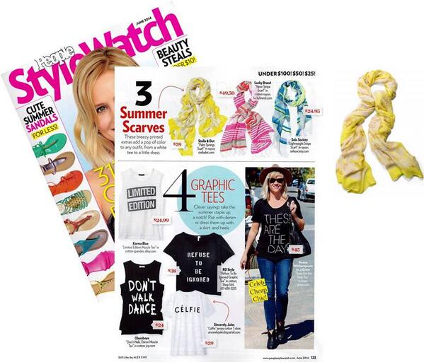 nancypho's tweet photo. #PeopleStyleWatch features our beautiful #citrinescarf... screams "#Happy!" http://t.co/hNpndGD2hF http://t.co/xmMdMh4lAa