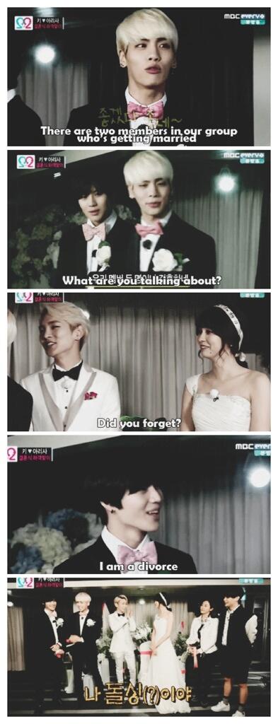 red_prince22's tweet photo. “@jongroar: Taemin proudly saying he's already divorced after a few months of being married. #WMASHINee http://t.co/5TMMszpzbb”