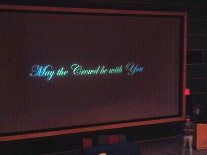TomerSimon's tweet image. In case of an emergency &quot;may the crowd be with you&quot;, @PatrickMeier #iscram2014.