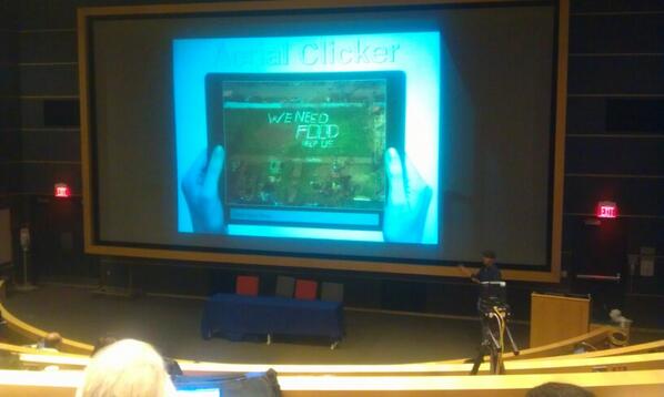 mimran15's tweet image. Patrick presenting new Aerial Clicker part of MicroMapper at #iscram2014 @PatrickMeier