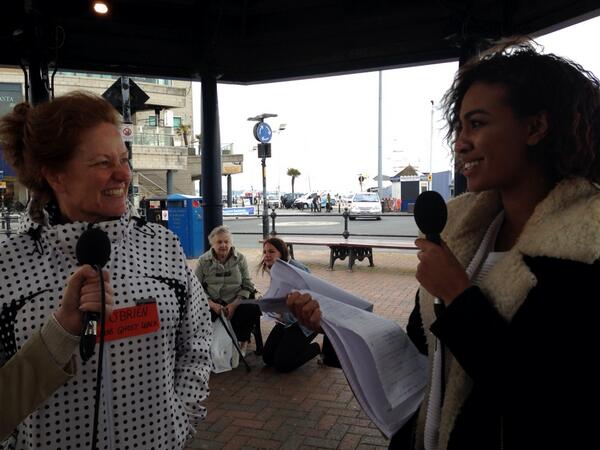 NewsLabBU's tweet photo. Michelle aka Granny Cousins talking about Poole's ghostly history #tourismOB #poole http://t.co/FfcpFeqcnE