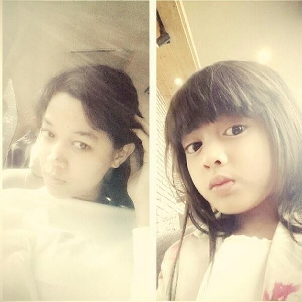AqeelaFanbase's tweet photo. Both of them so cute and look very beautiful💖 aqeela and her mom,tante indri dimas ^_^ http://t.co/uw0biMMVnA