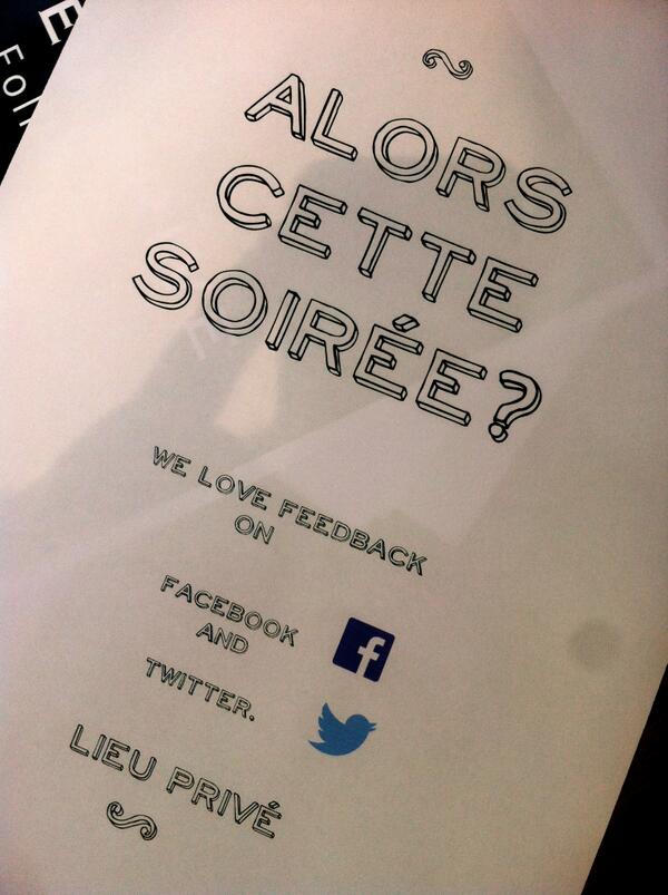 We love #feedback <a href="/LieuPrive/">Lieu Privé </a> ! N'hésitez à partager vos expériences de soirées chez nous ! #Paris #Party