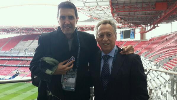 wolffquique's tweet photo. Ya estamos en el Estadio Da Luz en donde el sábado juegan Real Madrid y At. De Madrid en la final de la Champions !! http://t.co/tQsVkaTfAb