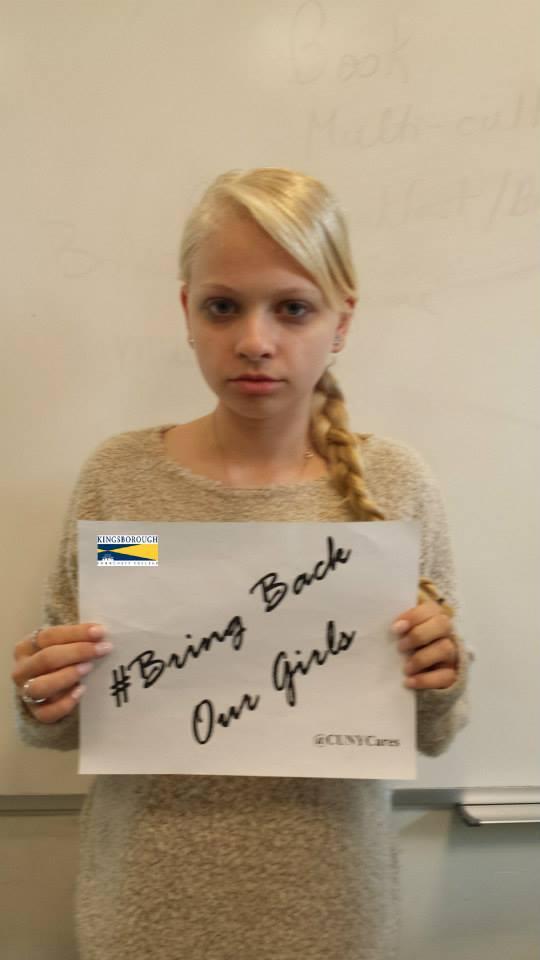 PhyllisProctor's tweet photo. @cunycares #BringBackOurGirls http://t.co/bVtSankRhY