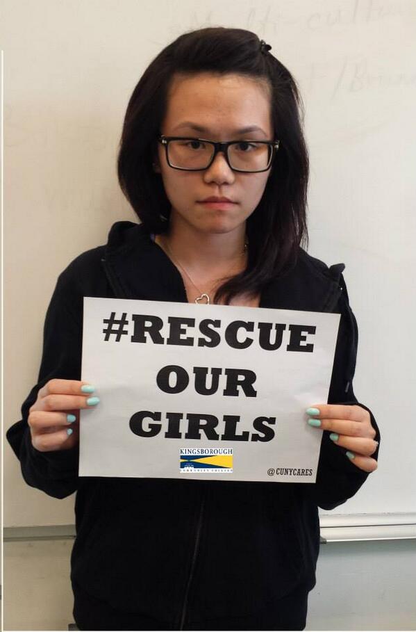 PhyllisProctor's tweet photo. @cunycares #BringBackOurGirls http://t.co/hIA7zy9z5C