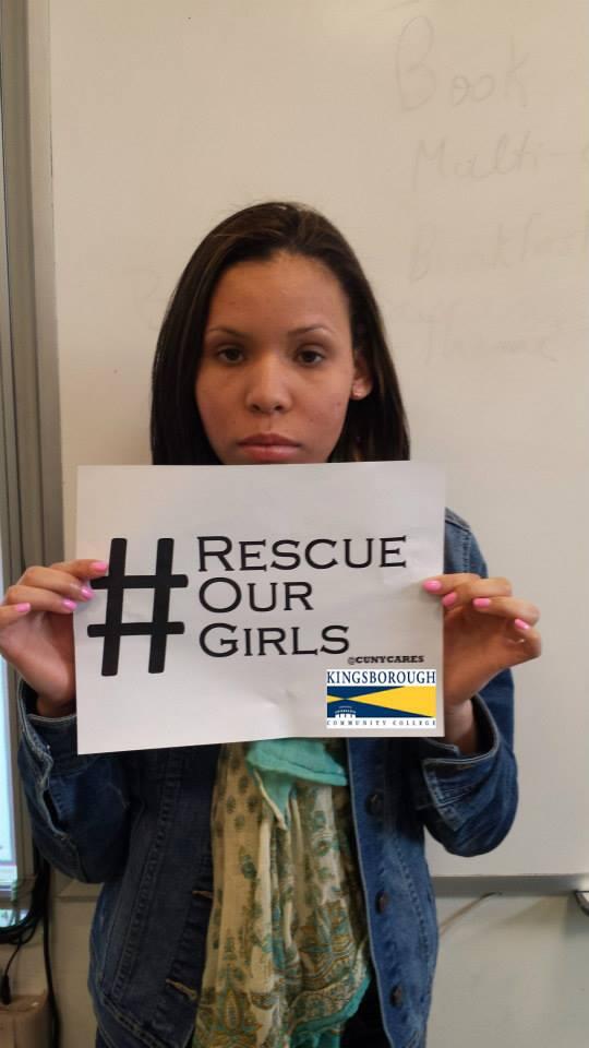 PhyllisProctor's tweet photo. @cunycares #BringBackOurGirls http://t.co/yt518BBDpp