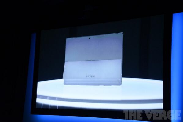 verge's tweet photo. Breaking: Microsoft announces the Surface Pro 3 http://t.co/OSUvdn6jgq http://t.co/x9F59j13ne