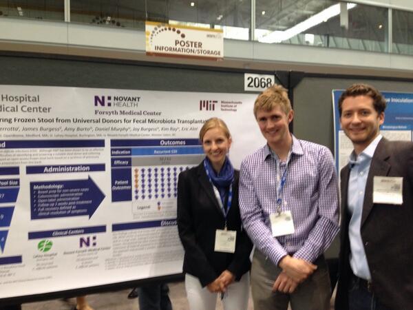 OpenBiome's tweet image. Great day presenting OpenBiome at #asm2014! Also thrilled to share that we&apos;ve passed the 400 treatment mark!