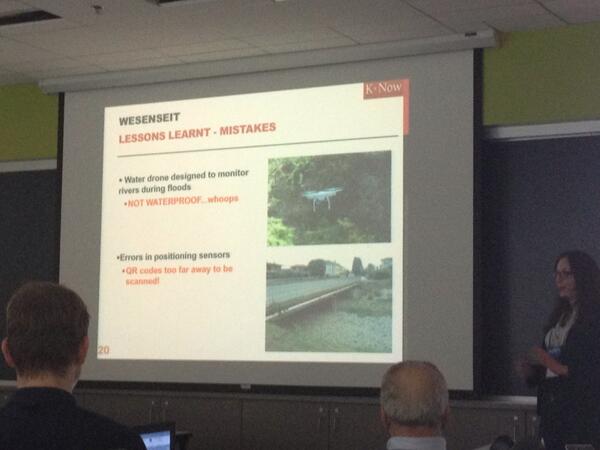 redkatmoore's tweet image. Drones need to be waterproof. Lesson learned #iscram2014
