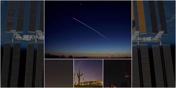 NASA's tweet photo. The space station crew doubles tonight. Did you know you can see it fly over at night? http://t.co/wioEDeQ1NM 

http://t.co/6Wx3CQ0bax