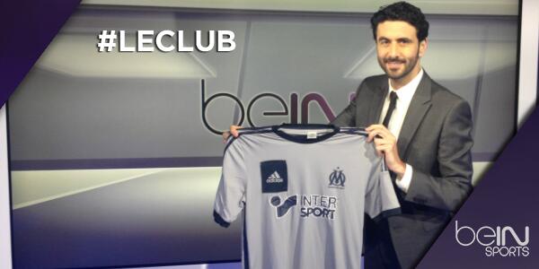 RT ce message et tentez de gagner le maillot extérieur de l'OM 14/15 - Follow <a href="/beinsports_FR/">beIN SPORTS</a> pour jouer #LECLUB