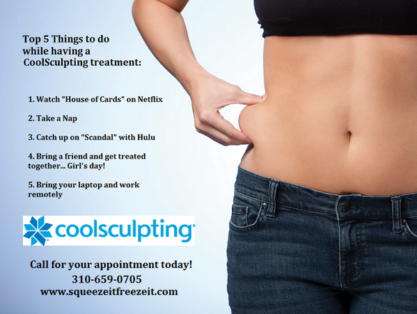 Aronowitzland's tweet photo. What activity do you do while @CoolSculpting ? #top5 #coolactivities #freezeawayfat http://t.co/iAMy2SGTwD http://t.co/Nw7r6p1dK3