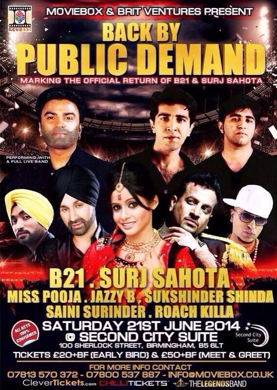 Moon_Bhai's tweet photo. #show #uk @jazzyb @SukshnderShinda  @roachkilla1 #misspooja http://t.co/KFO9Bpe19g